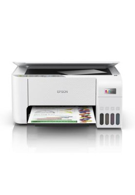 БФП струменевий кольоровий A4 Epson L3256, White, WiFi, 5760х1440 dpi, до 33/15 стор/хв, USB, вбудоване СБПЧ, чорнило Epson 103 (C11CJ67414)