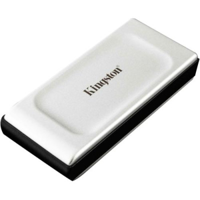Зовнішній накопичувач SSD, 500Gb, Kingston XS2000, Grey, Type-C 3.2 (Gen 2), 2000 / 2000 Мб/с, до комплекту входить гумовий чохол (SXS2000/500G)