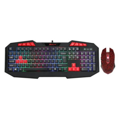 Комплект XTRIKE ME MK-503 USB, Black, підсвічування RGB, Gaming, кабель 1.5м (6932391922088)