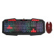 Комплект XTRIKE ME MK-503 USB, Black, підсвічування RGB, Gaming, кабель 1.5м (6932391922088)