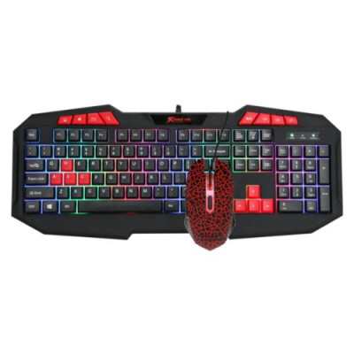 Комплект XTRIKE ME MK-503 USB, Black, підсвічування RGB, Gaming, кабель 1.5м (6932391922088)