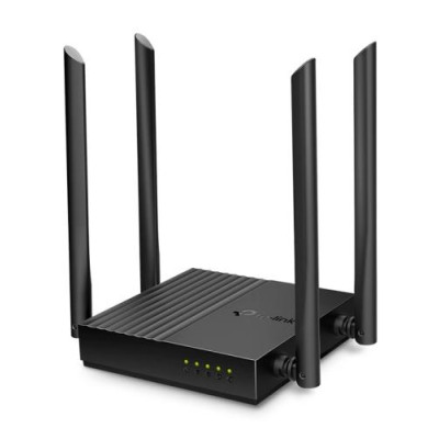 Роутер TP-LINK Archer A64, Black, Wi-Fi 5, до 1267 Mb/s, 2.4/5GHz, 4 LAN 10/100/1000 Mb/s, RJ45 10/100/1000Mb/s, 4 зовнішні антени
