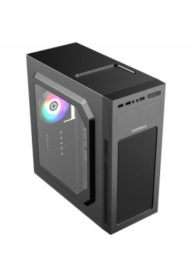 Корпус GameMax MT525-2U3TYC Black, без БЖ, Mid Tower, ATX / Micro ATX / Mini ITX, 2хUSB 3.0, Type-C, 1x120mm FAN, 417x200x425 мм (MT525-2U3TYC-NP)
