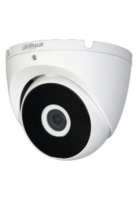 Камера зовнішня HDCVI Dahua DH-HAC-T2A51P (2.8 мм), 5 Мп, 1/2.7" CMOS, 1620p/25 fps, 0.02 Lux, день/ніч, ІЧ підсвічування до 20 м, IP67, 94х78 мм