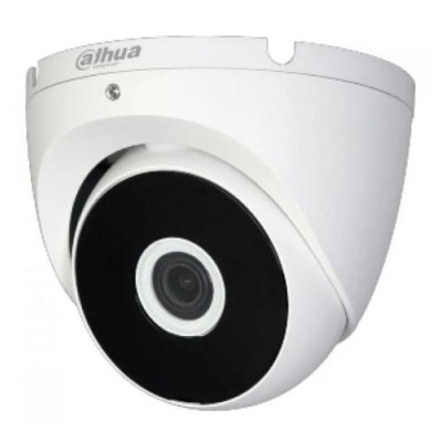 Камера зовнішня HDCVI Dahua DH-HAC-T2A51P (2.8 мм), 5 Мп, 1/2.7" CMOS, 1620p/25 fps, 0.02 Lux, день/ніч, ІЧ підсвічування до 20 м, IP67, 94х78 мм