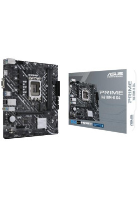 Мат.плата LGA1700, Asus PRIME H610M-K D4, H610, 2xDDR4, Int.Video(CPU), 4xSATA3, 1xM.2, 1xPCI-E 16x 4.0, 1xPCI-E 1x 3.0, ALC997, GLan, 3xUSB3.2/5xUSB2.0, VGA/HDMI, MicroATX