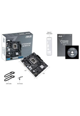 Мат.плата LGA1700, Asus PRIME H610M-K D4, H610, 2xDDR4, Int.Video(CPU), 4xSATA3, 1xM.2, 1xPCI-E 16x 4.0, 1xPCI-E 1x 3.0, ALC997, GLan, 3xUSB3.2/5xUSB2.0, VGA/HDMI, MicroATX
