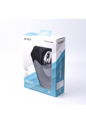 Миша A4Tech Fstyler FB10C, Stone Black, USB, бездротова, оптична, BT+RF (Combo), 1200/1600/2000/2400 dpi, 125 Hz, 4 кнопки, вбудований Li акумулятор