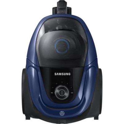 Пилосос Samsung VC07M3110VB/UK Blue, 650W, тип збирання суха, без мішка, пилозбірник 2L, фільтр HEPA, насадки для паркету, основна, щілинна