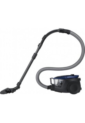 Пилосос Samsung VC07M3110VB/UK Blue, 650W, тип збирання суха, без мішка, пилозбірник 2L, фільтр HEPA, насадки для паркету, основна, щілинна