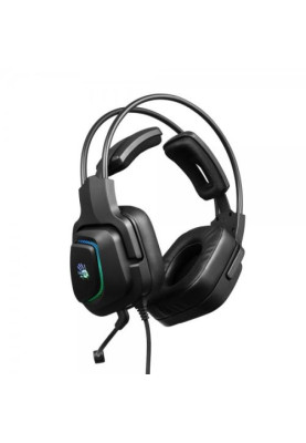 Навушники A4Tech G575P "Bloody", Black, Mini jack + USB, мікрофон, динаміки 50 мм, об'ємний звук, RGB-підсвічування, наголов'я із системою підтримки "Паряче крило", 16 Ом, 105 дБ, 2 м