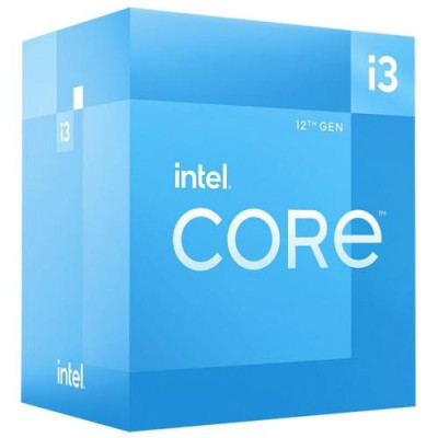 Процесор Intel Core i3 (LGA1700) i3-12100, Box, 4x3.3 GHz (Turbo Boost 4.3 GHz, 8 потоків), UHD Graphics 730, L3 12Mb Smart Cache, Alder Lake, 10 nm, TDP 60W (BX8071512100)