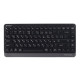 Клавіатура бездротова A4Tech FBK11 "Fstyler", Black/Grey, Bluetooth / USB 2.4GHz, компактний розмір, 12 мультимедійних кнопок, захист від бризок, до 4-х пристроїв, 2xAAA, UA/RU/US