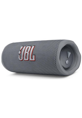 Колонка портативна 2.0 JBL Flip 6, Grey, 30 Bт, Bluetooth, живлення від акумулятора, 4800 mAh, IPX7 водонепроникна (JBLFLIP6GREY)