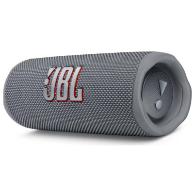 Колонка портативна 2.0 JBL Flip 6, Grey, 30 Bт, Bluetooth, живлення від акумулятора, 4800 mAh, IPX7 водонепроникна (JBLFLIP6GREY)