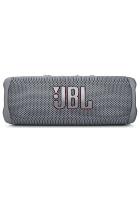 Колонка портативна 2.0 JBL Flip 6, Grey, 30 Bт, Bluetooth, живлення від акумулятора, 4800 mAh, IPX7 водонепроникна (JBLFLIP6GREY)