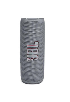 Колонка портативна 2.0 JBL Flip 6, Grey, 30 Bт, Bluetooth, живлення від акумулятора, 4800 mAh, IPX7 водонепроникна (JBLFLIP6GREY)