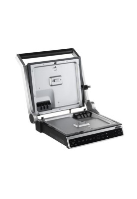 Електрогриль Ardesto GK-STC20, Black/Silver, 2000W, сенсорне керування, регулювання ступеню прожарювання, знімні пластини