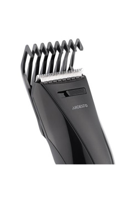 Машинка для стрижки Ardesto HC-Y20-B, Black, 2.4W, живлення мережа/акумулятор, кількість установок довжини 7, 1 насадка, леза з нерж. сталі