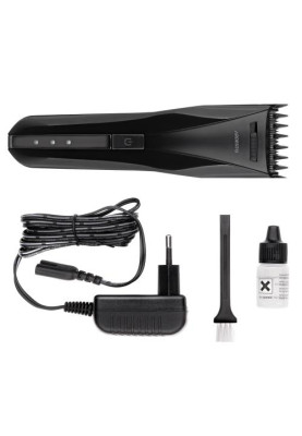 Машинка для стрижки Ardesto HC-Y20-B, Black, 2.4W, живлення мережа/акумулятор, кількість установок довжини 7, 1 насадка, леза з нерж. сталі