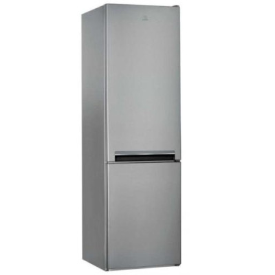Холодильник Indesit LI9 S1E S, Silver, двокамерний, загальний корисний об'єм 372L, корисний об'єм 261L/111L, керування електронне, клас енергоспоживання А+, 201.3х59.5х65.5 см