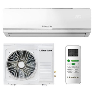 Кондиціонер Liberton LAC-09XA White, спліт-система, компресор звичайний, площа приміщення до 30 кв.м, автоматичний, осушення, вентиляція, обігрів, охолодження, фреон R410A