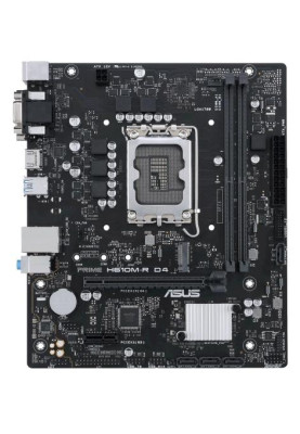 Мат.плата LGA1700, Asus PRIME H610M-R D4-SI, H610, 2xDDR4, Int.Video(CPU), 4xSATA3, 1xM.2, 1xPCI-E 16x 4.0, 1xPCI-E 1x 3.0, ALC897, RTL8111H, 4xUSB3.2/6xUSB2.0, VGA/DVI-D/HDMI, MicroATX