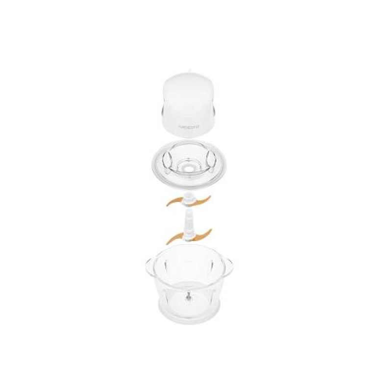Подрібнювач Ardesto CHK-4001W, White, 400W, ємність 1 л, 1 режим, захист від перегріву