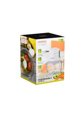 Подрібнювач Ardesto CHK-4001W, White, 400W, ємність 1 л, 1 режим, захист від перегріву