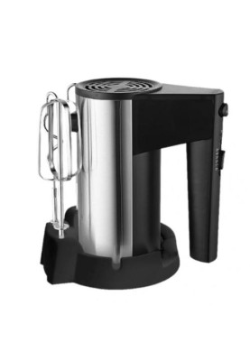 Міксер Eisen EHM-05B, Black/Silver, 450W, ручний, 5 швидкостей, турбо режим, вінчики, гаки для замісу тіста
