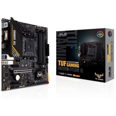 Мат.плата AM4 (A520) Asus TUF GAMING A520M-PLUS II, A520, 4xDDR4, Int.Video(CPU), 4xSATA3, 1xM.2, 1xPCI-E 16x 3.0, 2xPCI-E 1x 30 6xUSB3.2/6xUSB2.0, VGA/HDMI/DP, MicroATX