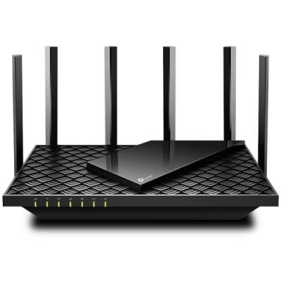 Роутер TP-LINK Archer AX72, Black, Wi-Fi 6, до 5400 Mb/s, 2.4/5GHz, 4x100/1000 Mb/s, RJ45 100/1000Mb/s (Gb), 6 зовнішні незнімні антени, 1 х USB.