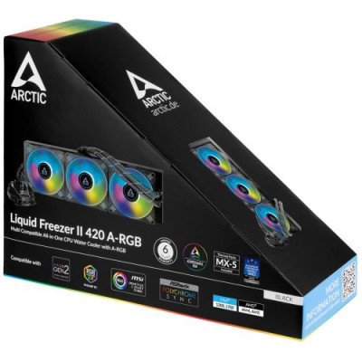 Система рідинного охолодження Arctic Liquid Freezer II 420 A-RGB, Black (ACFRE00109A)
