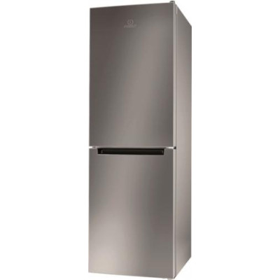 Холодильник Indesit LI7 SN1 EX, Silver, двокамерний, No Frost, загальний об'єм 319L, корисний об'єм 197L/98L, A+, 176.3x59.5x65.5 см