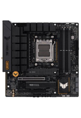 Материнська плата AM5 Asus TUF GAMING B650M-PLUS WIFI, B650, 4xDDR5, Int.Video (CPU), 4xSATA3, 2xM.2, 2xPCI-E 4.0 16x, 1xPCI-E 4.0 1x, Realtek 7.1, Realtek 2.5Gb, WiFi 6, Bluetooth 5.2, 6xUSB3.2/6xUSB2.0, HDMI/DP, MicroATX