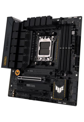 Материнська плата AM5 Asus TUF GAMING B650M-PLUS WIFI, B650, 4xDDR5, Int.Video (CPU), 4xSATA3, 2xM.2, 2xPCI-E 4.0 16x, 1xPCI-E 4.0 1x, Realtek 7.1, Realtek 2.5Gb, WiFi 6, Bluetooth 5.2, 6xUSB3.2/6xUSB2.0, HDMI/DP, MicroATX