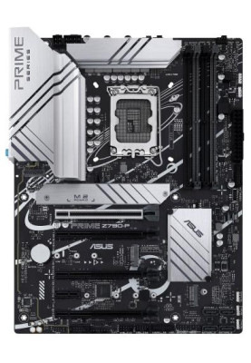 Материнська плата LGA1700, Asus PRIME Z790-P, Z790, 4xDDR5, Int.Video(CPU), 4xSATA3, 3xM.2, 1xPCI-E 16x 5.0, 3xPCI-E 16x 4.0, 1xPCI-E 1x 3.0, 1xM.2 (Key E), Realtek 7.1, Realtek 2.5Gb, 7xUSB3.2/6xUSB2.0, HDMI/DP, ATX