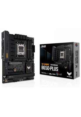 Материнська плата AM5 Asus TUF GAMING B650-PLUS, B650, 4xDDR5, Int.Video (CPU), 4xSATA3, 3xM.2, 2xPCI-E 4.0 16x, 2xPCI-E 4.0 1x, Realtek 7.1, Realtek 2.5Gb, 6xUSB3.2/6xUSB2.0, HDMI/DP, ATX