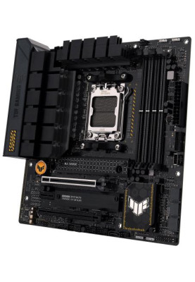 Материнська плата AM5 Asus TUF GAMING B650M-PLUS, B650, 4xDDR5, Int.Video (CPU), 4xSATA3, 2xM.2, 2xPCI-E 4.0 16x, 1xPCI-E 4.0 1x, Realtek 7.1, Realtek 2.5Gb, 6xUSB3.2/6xUSB2.0, HDMI/DP, MicroATX