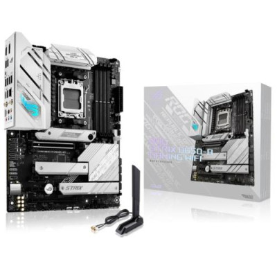 Материнська плата AM5 Asus ROG STRIX B650-A GAMING WIFI, B650, 4xDDR5, Int.Video (CPU), 4xSATA3, 3xM.2, 2xPCI-E 4.0 16x, 2xPCI-E 4.0 1x, 6, Bluetooth 5.2, 7xUSB3.2/6xUSB2.0, HDMI/DP, ATX