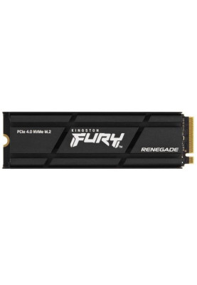 Твердотільний накопичувач SSD 1Tb, Kingston FURY Renegade, PCI-E 4.0 x4, M.2 2280, 3D TLC, 7300/6000 МБ/с, з радіатором (SFYRSK/1000G)