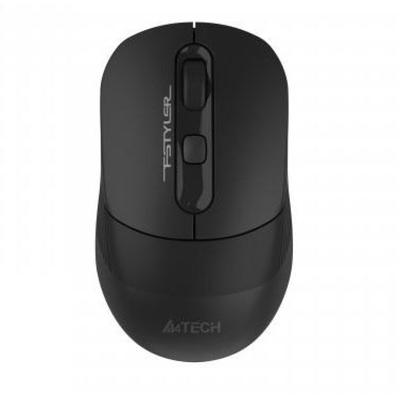 Миша A4Tech Fstyler FB10CS, Stone Black, USB, бездротова, оптична, BT+RF (Combo), 1200/1600/2000/2400 dpi, 125 Hz, 4 кнопки, вбудований Li акумулятор