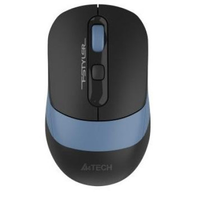 Миша A4Tech Fstyler FB10CS, Ash Blue, USB, бездротова, оптична, BT+RF (Combo), 1200/1600/2000/2400 dpi, 125 Hz, 4 кнопки, вбудований Li аккумулятор
