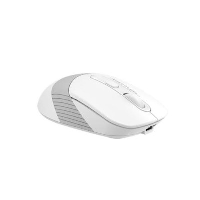 Миша A4Tech Fstyler FB10CS, Grayish White, USB, бездротова, оптична, BT+RF (Combo), 1200/1600/2000/2400 dpi, 125 Hz, 4 кнопки, вбудований Li акумулятор