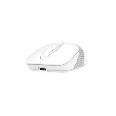 Миша A4Tech Fstyler FB10CS, Grayish White, USB, бездротова, оптична, BT+RF (Combo), 1200/1600/2000/2400 dpi, 125 Hz, 4 кнопки, вбудований Li акумулятор