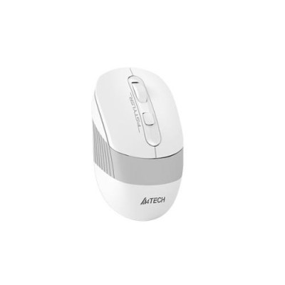 Миша A4Tech Fstyler FB10CS, Grayish White, USB, бездротова, оптична, BT+RF (Combo), 1200/1600/2000/2400 dpi, 125 Hz, 4 кнопки, вбудований Li акумулятор