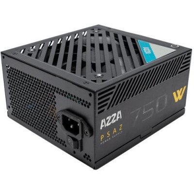 Блок живлення 750 Вт, AZZA, Black, 80+ Bronze, 12 см, 2xMolex / 5xSATA / 4x6+2-pin / 1x20+4-pin / 1x4+4-pin, захист UVP/OVP/OPP/OCP/SCP (PSAZ-750W)