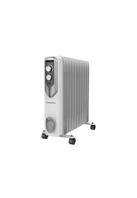 Обігрівач масляний Liberton LOH-2605 Grey, 2500 Вт, 11 секцій, режими роботи: 1000/1500/2500 Вт, терморегулятор, захист від перегріву, 47.9х24х54.7 см