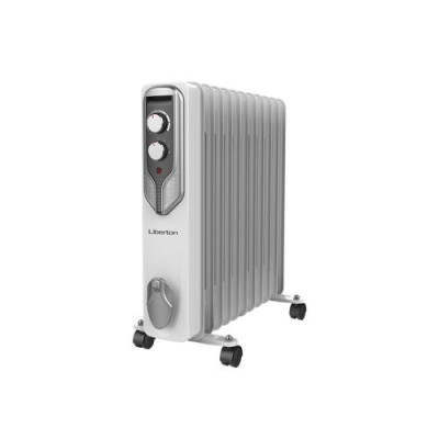 Обігрівач масляний Liberton LOH-2605 Grey, 2500 Вт, 11 секцій, режими роботи: 1000/1500/2500 Вт, терморегулятор, захист від перегріву, 47.9х24х54.7 см