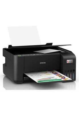 БФП струменевий кольоровий A4 Epson L3250, Black, WiFi, 5760х1440 dpi, до 33/15 стор/хв, USB, вбудоване СБПЧ, чорнило Epson 103 (C11CJ67412)